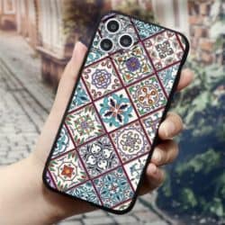iPhone Handyhülle Mosaik blau