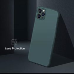 iPhone 11 Pro Max Luxury Matte Tempered Glass Handyhülle Dark Green