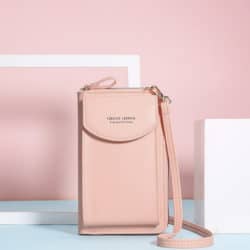 CCrossbody Tasche mit Umhängekordel rosa