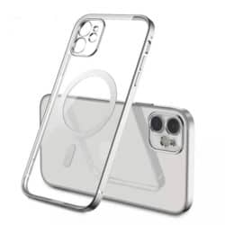 iPhone 13 Pro MagSafe Handyhülle - transparent/silber