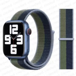 Apple Watch Nylon Armband blue moss green
