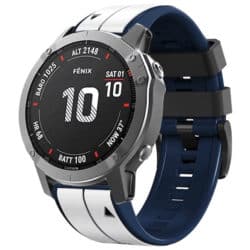 Garmin Quickfit Armband 22mm in weiss blau